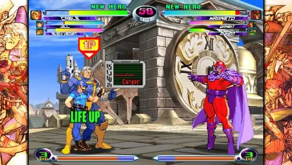 Пример визуального стиля и графики игры MARVEL vs. CAPCOM Fighting Collection Arcade Classics