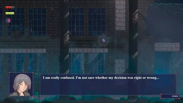 Пример визуального стиля и графики игры Maytroid. I swear it's a nice game too