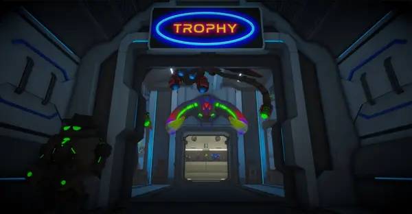 Пример визуального стиля и графики игры Mech League Hunting