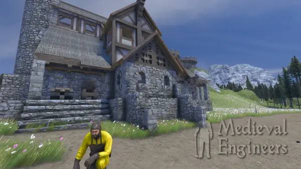 Пример визуального стиля и графики игры Medieval Engineers