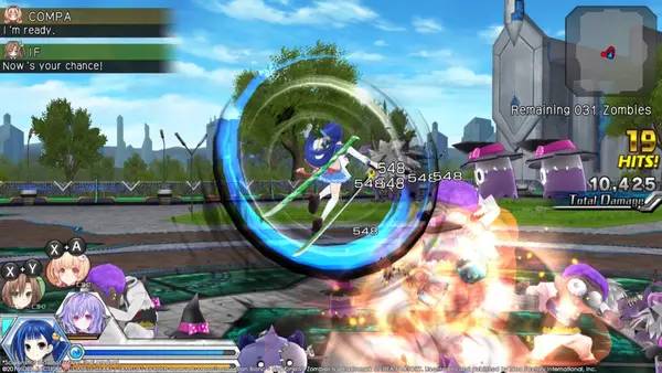 Пример визуального стиля и графики игры MegaTagmension Blanc + Neptune VS Zombies