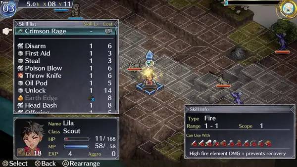 Пример визуального стиля и графики игры Mercenaries Lament  Requiem of the Silver Wolf