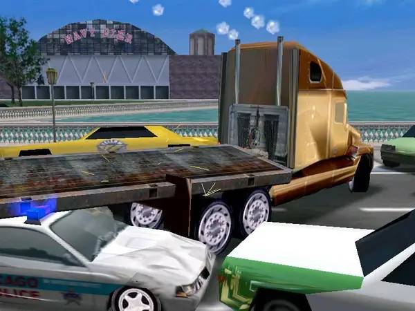 Пример визуального стиля и графики игры Midtown Madness