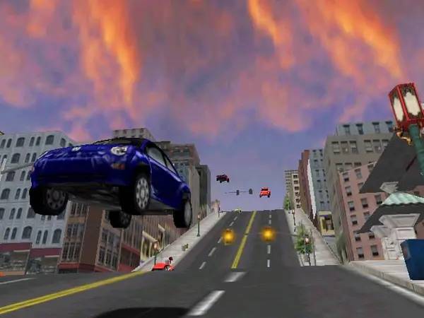 Пример визуального стиля и графики игры Midtown Madness 2