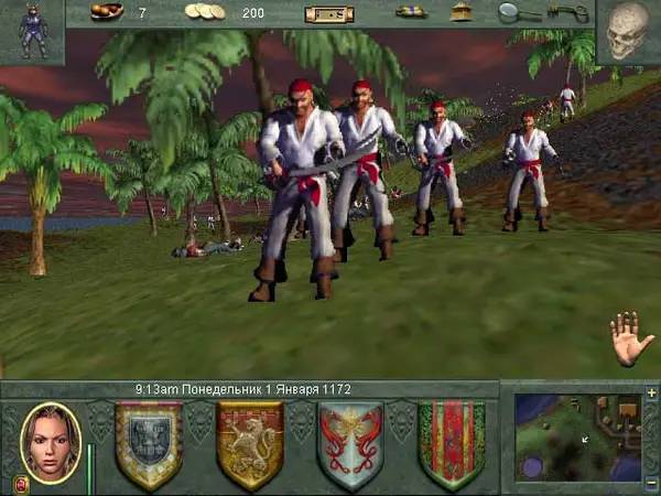 Пример визуального стиля и графики игры Might and Magic 8  Day of the Destroyer