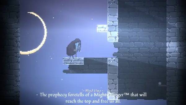 Пример визуального стиля и графики игры Mighty Fling