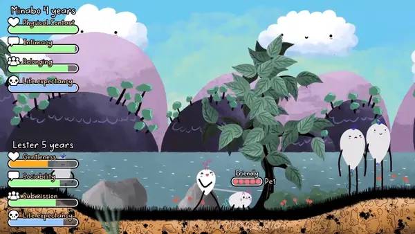 Пример визуального стиля и графики игры Minabo - A walk through life
