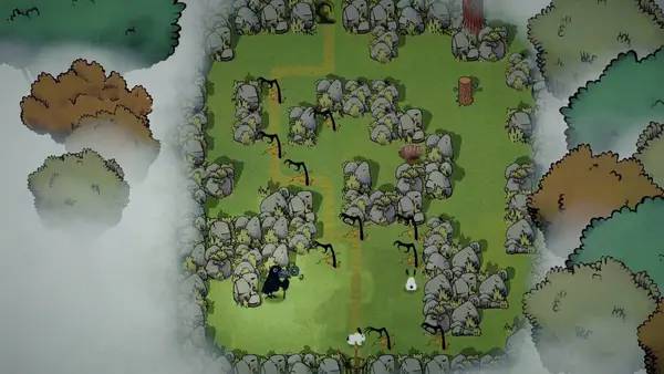 Пример визуального стиля и графики игры Mistified