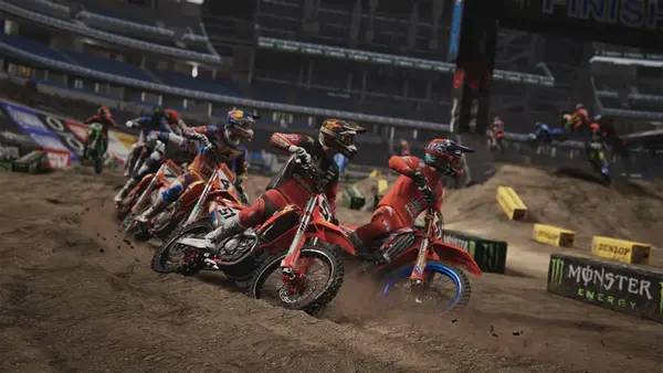 Пример визуального стиля и графики игры Monster Energy Supercross 25 - The Official Video Game