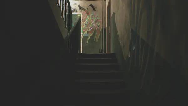 Пример визуального стиля и графики игры MosGhost