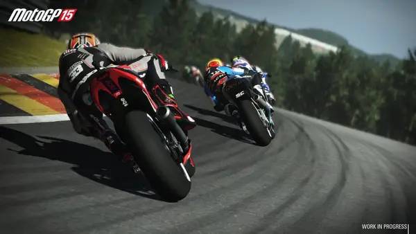 Пример визуального стиля и графики игры MotoGP 15