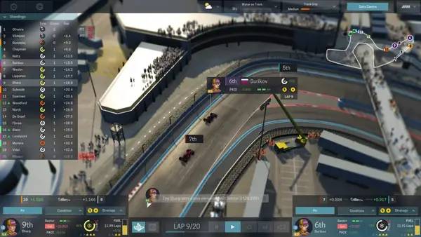 Пример визуального стиля и графики игры Motorsport Manager