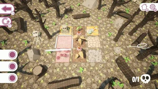 Пример визуального стиля и графики игры Mycelium Heaven