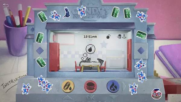 Пример визуального стиля и графики игры myPOPGOES