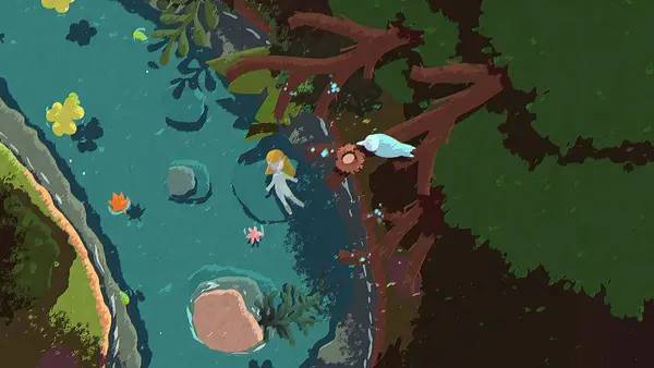 Пример визуального стиля и графики игры NAIAD