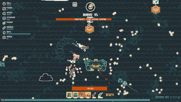 Пример визуального стиля и графики игры Nautical Survival