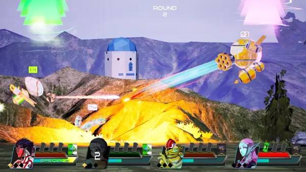 Пример визуального стиля и графики игры Nebulas Lasso