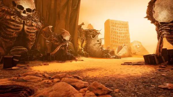 Пример визуального стиля и графики игры Necrophosis