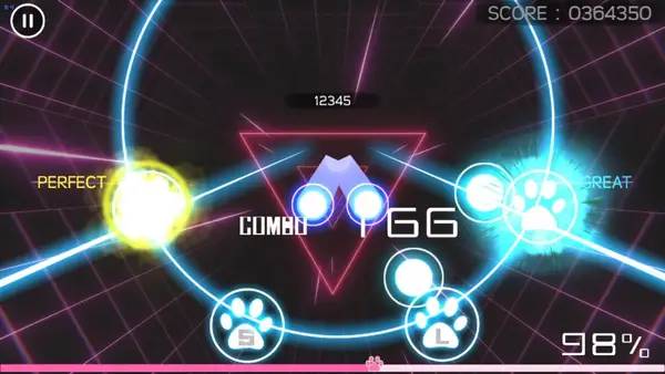 Пример визуального стиля и графики игры NEKO PAPALA