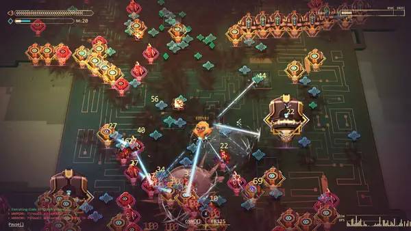 Пример визуального стиля и графики игры Net.Attack()