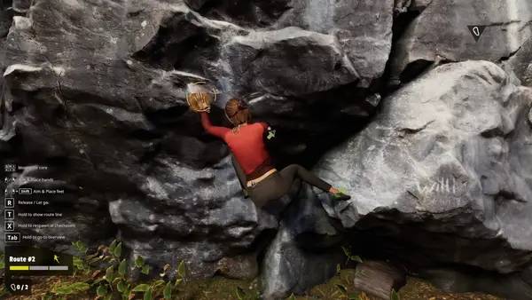 Пример визуального стиля и графики игры New Heights  Realistic Climbing and Bouldering