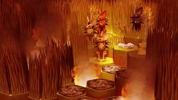 Пример визуального стиля и графики игры Niche - a genetics survival game