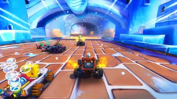 Пример визуального стиля и графики игры Nickelodeon Kart Racers 2  Grand Prix