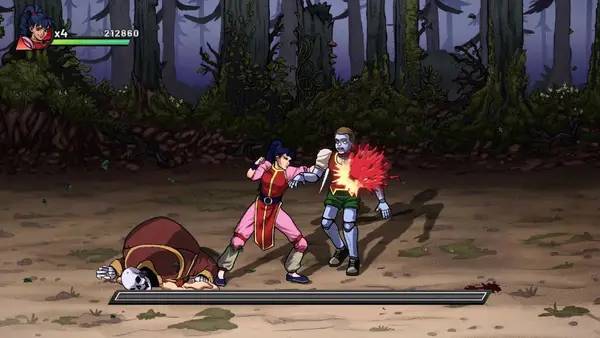 Пример визуального стиля и графики игры Night Slashers Remake