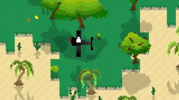 Пример визуального стиля и графики игры Nira