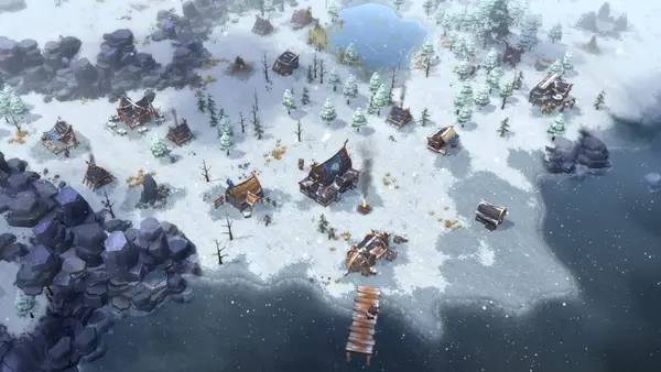 Пример визуального стиля и графики игры Northgard