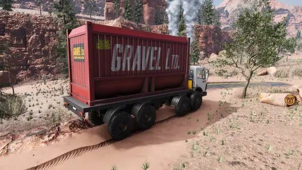 Пример визуального стиля и графики игры Offroad Truck Simulator  Heavy Duty Challenge