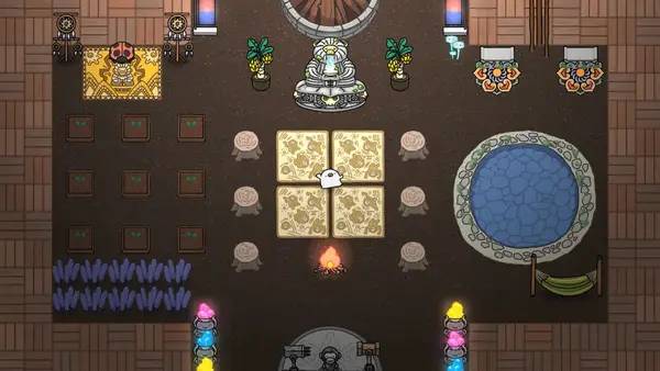 Пример визуального стиля и графики игры Ogu and the Secret Forest