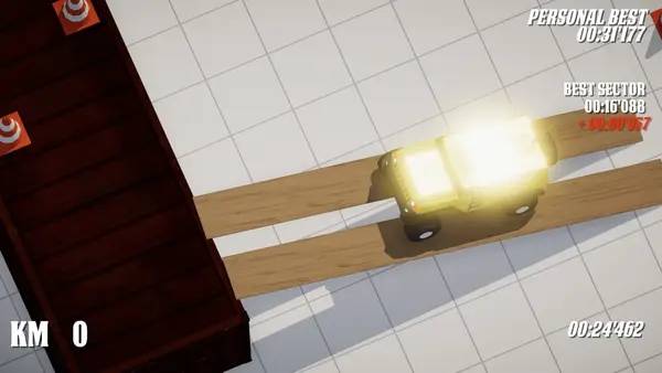 Пример визуального стиля и графики игры Omega Racers