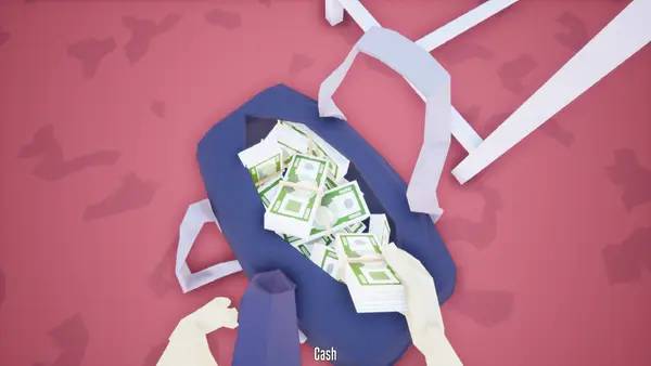 Пример визуального стиля и графики игры One-armed robber