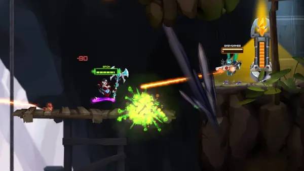 Пример визуального стиля и графики игры ONRAID