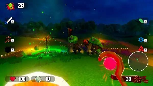 Пример визуального стиля и графики игры Orc Raid