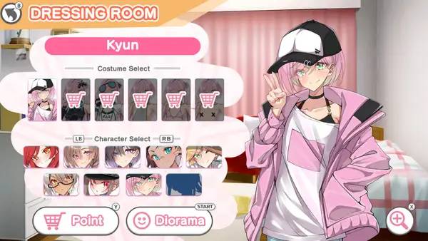 Пример визуального стиля и графики игры Otoko Cross  Pretty Boys Dropout!