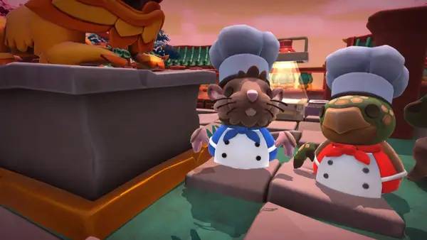 Пример визуального стиля и графики игры Overcooked! 2
