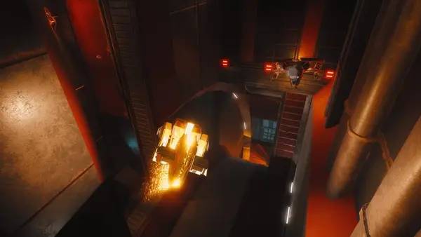 Пример визуального стиля и графики игры Overload