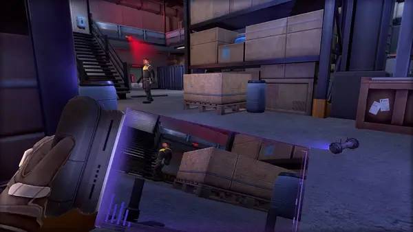 Пример визуального стиля и графики игры Panther VR