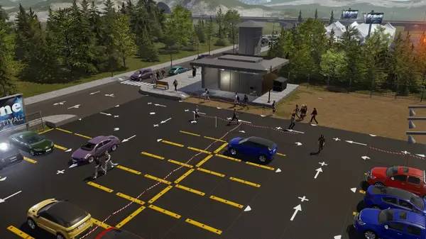 Пример визуального стиля и графики игры Parking World  Build and Manage