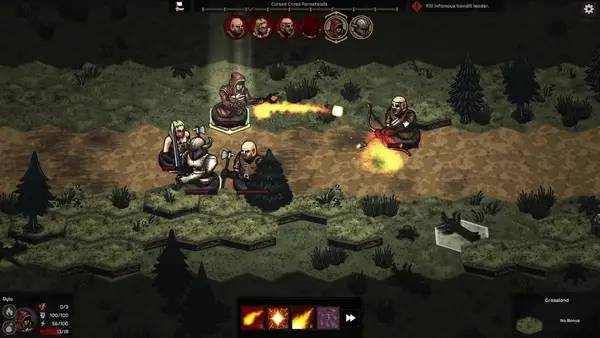 Пример визуального стиля и графики игры Paths and Danger