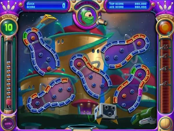 Пример визуального стиля и графики игры Peggle Nights
