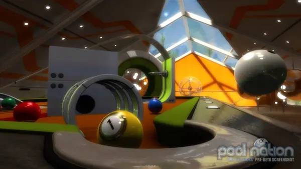 Пример визуального стиля и графики игры Pool Nation