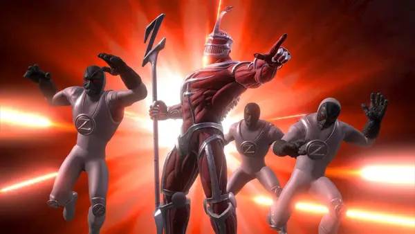 Пример визуального стиля и графики игры Power Rangers  Battle for the Grid