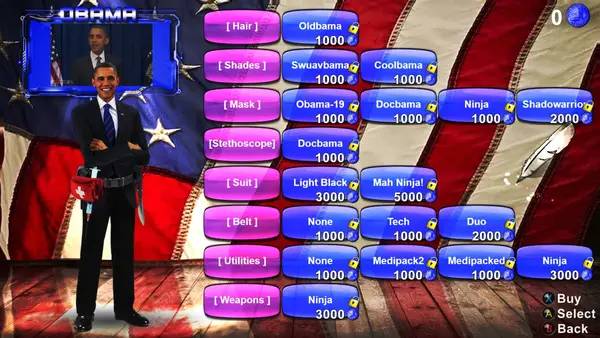 Пример визуального стиля и графики игры Presidential Beatdown