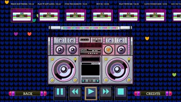 Пример визуального стиля и графики игры Pride Run