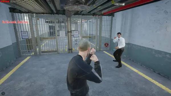 Пример визуального стиля и графики игры Prison 69