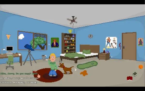 Пример визуального стиля и графики игры Professor Crackbrain - And the awakening of the weredog
