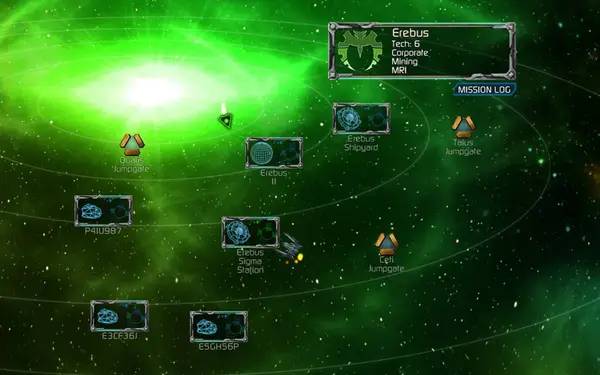 Пример визуального стиля и графики игры Puzzle Quest Galactrix